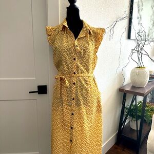 Floral mid length summer dress